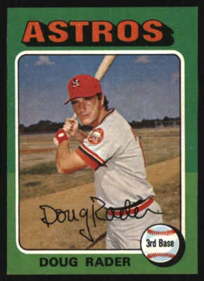 1975 Topps Mini #165 Doug Rader EXMT/EXMT+ Astros 606731 - Image 1 of 2
