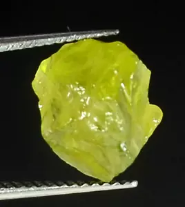 PERIDOT ROUGH FACET GEM GEMSTONE LIME GREEN VIETNAM GENUINE NATURAL 5.20CT NICE - Picture 1 of 10