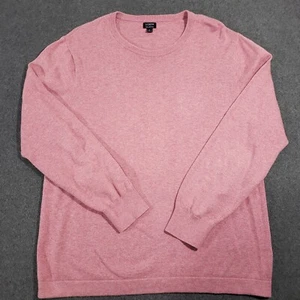 J. Crew Sweater Mens Large Red 100% Cotton Cozy Crewneck Stretch Sweater-tee - Picture 1 of 7