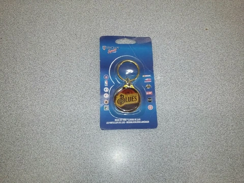 St. Louis Blues Brass Key Ring Keychain Accessory Cover