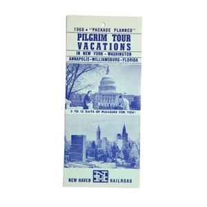 1960 New Haven Railroad Pilgrim Tours Brochure Miami Orlando Florida Line NH - Picture 1 of 5