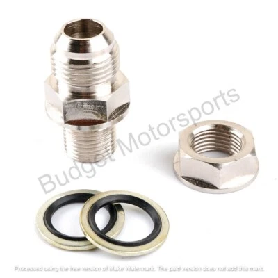 AN10 10AN DIY Turbo Oil Pan / Oil sump Return Drain Adapter Bung Fitting No Weld - Image 1 of 4