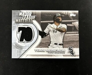 Yoan Moncada 2021 Topps Major League Material Relic White Sox Baseball Card - Picture 1 of 2