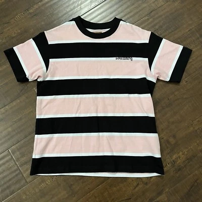 Golf Wang Pink Black Big Stripe Tee Old English Embroidered Tyler The Creator M - Image 1 of 4