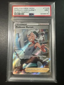 2022 Pokemon Schwert & Schild Silver Tempest #TG26 Full Art / Professor Burnet PSA 9 - Bild 1 von 2