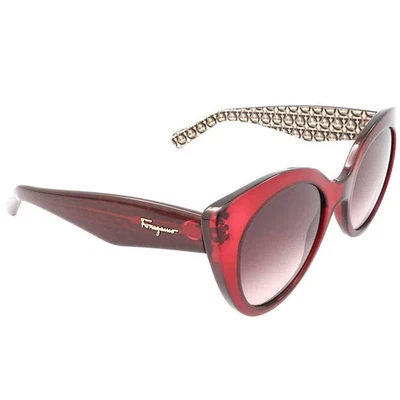 Salvatore Ferragamo Burgundy Gradient Butterfly Ladies Sunglasses SF964S 634 54 - Image 1 of 3