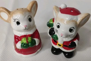 Natale Babbo Natale Topi Sale e Pepe Shaker Cracker Barile Altezza 3 Pollici - Foto 1 di 14