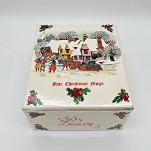 4er Set Dunoon Christmas Past von Sue Scullard Kaffeetassen/Becher English Village - Bild 1 von 12