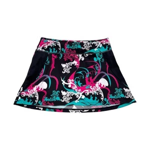 Tennis Damen S Petite Laufrock kurz gefüttert Aktiv Sport schwarz pink lila - Bild 1 von 6
