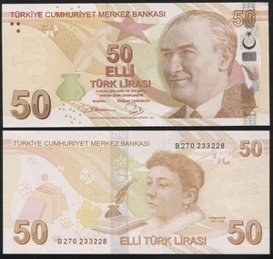 Turkey Banknote 50 lirasi 2009 (2013) Unc Cat# P.225b - Picture 1 of 1