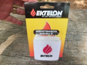 1 Pair Ektelon Racquetball Wristband White 6E509125ST - Picture 1 of 2