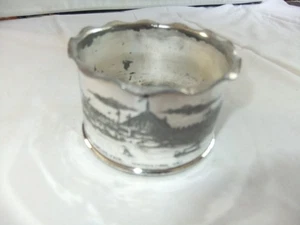Antique 1893 World's Fair Souvenir Silver Plated Small Planter/Pot Height 5x8cm - Picture 1 of 9