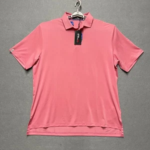 Camisa Polo RLX Ralph Lauren Para Hombres XL Rosa Absorbente Elastizada Golf Rendimiento Camiseta - Imagen 1 de 9