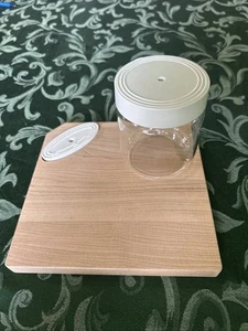 Nora Fleming JK Adams Maple Cheese Board 8" X 8" With 4”x3.5” Candy Jar - Picture 1 of 7