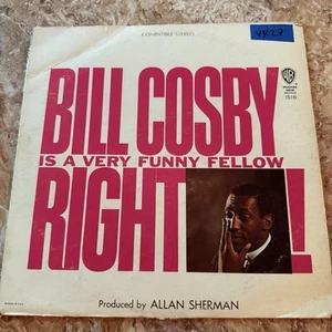 BILL COSBY IS A VERY FUNNY FELLOW RIGHT Warner 1518 1963 Vinyl Record Album LP - Picture 1 of 6