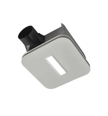 Broan AE80LK 80 CFM 0.8 Sone Ceiling or Wall Mounted LED Lighted - White - Image 1 of 3