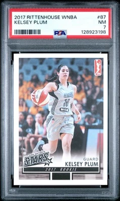 2017 Rittenhouse WNBA Kelsey Plum PSA 7 NM San Antonio Stars - Image 1 of 2