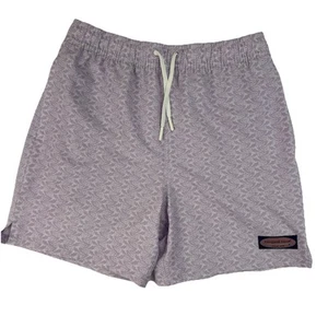 Vineyard Vines Boys Chappy Swim Trunks, Purple Waves, Size M NWOT - Picture 1 of 5