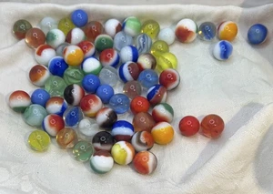 Gemischtes Vintage-Set Murmeln Glimmer, Aufnäher, Wirbel, Tri-Lites, andere 1,5 Pfund #3 - Bild 1 von 5