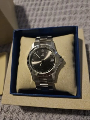 ESQ Swiss Mens E5099 Fashion Silver Tone Quartz Analog 36mm Watch Resized Small  - Image 1 of 4