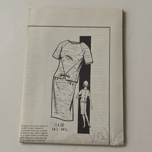 Versandhandel 3426 Misses Vintage Rock & Top Muster Gr. 18 1/2 Brustweite 39 unbedruckt - Bild 1 von 3