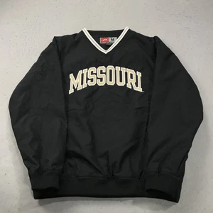 VINTAGE Missouri Tigers Jacket Mens Medium Pro Player Windbreaker Pullover 90s - Picture 1 of 8