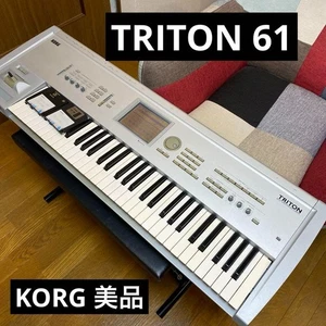Korg Triton 61key MUSIC WORKSTATION KEYBOARD From Japan - Picture 1 of 16