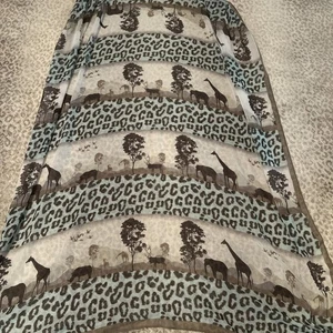 Animal Print Scarf Large Oversized Lightweight Leopard Cheetah Wrap 40X72 F1 - Picture 1 of 5