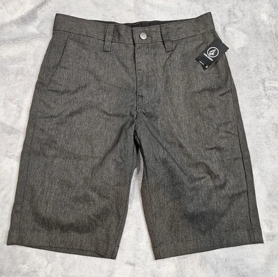 Pantalones Cortos Volcom Para Hombre 28 Gris V Monty Bermudas Elastizados Mezcla de Algodón Chino Foto 1 de 4