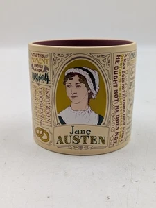Jane Austen 16oz Coffee Mug Cup 2015 Unemployed Philosophers Guild - Picture 1 of 6