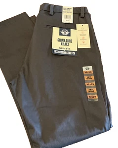 DOCKERS signature khaki slim fit PANTS Magnet Gray 32 x 29 - Picture 1 of 2