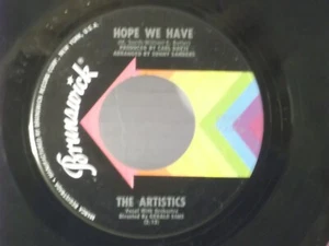The Artistics,Brunswick 55301,"Hope We Have",US,7"45,1966 Northern Soul hit,Mint - Foto 1 di 2