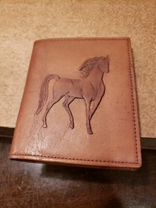 RAR Vintage 70er Jahre? Bona Allen Leder Geldbörse Buford GA. HAND MADE NEW OLD STOCK - Bild 1 von 7