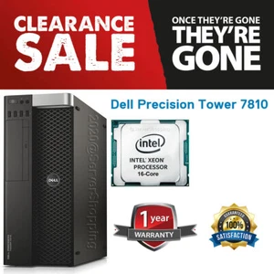 Dell Precision T7810 16-Core E5-2683v4 32GB DDR4 Nvidia Quadro K4000 - 1TB SSD - Picture 1 of 11