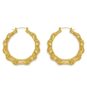 Vergoldete Bambus Creolen - Bild 1 von 13