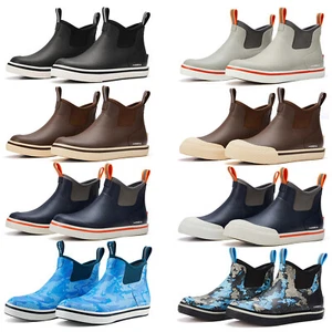 HISEA Men Ankle Fishing Deck Boot Waterproof Arch Support Outdoor Work Rain Boot - Picture 1 of 112