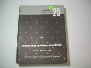 Marantz Scheckheft mit Schaltplan Original & Reparaturinfo Marantz 25 - Bild 1 von 1