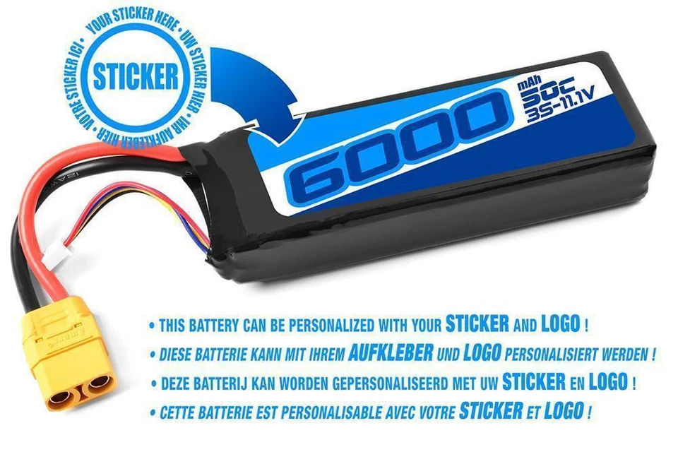 Berlinski by Corally BOOST LiPo Akku 3S 6000mAh 50C 11 1V XT90 - C-49236-XT-PL