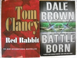 **DALE BROWN BATTLE BORN PB & TOM CLANCY RED RABBIT HC IN VERY GOOD CONDITION** - Bild 1 von 3