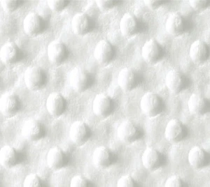 Tela de lana suave con abrazo de puntos débiles superblando -59 pulgadas/150 cm de ancho - felpa blanca - Imagen 1 de 2