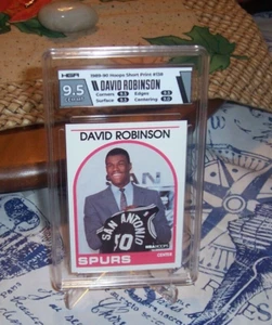 Carta NBA Hoops David Robinson-Spurs-Rookie 1989-90 #138 HGA 9,5 gemma come nuova - Foto 1 di 3