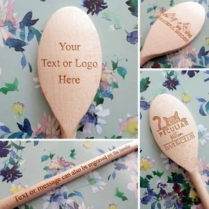Design Your Own Personalised Wooden Spoon - Customised - Any Wording/Text, Wood - Picture 1 of 11