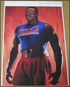 1997 Bruce Smith SI Magazine 1991 Photo Clipping Buffalo Bills 5"x7.25" HOF - Picture 1 of 3