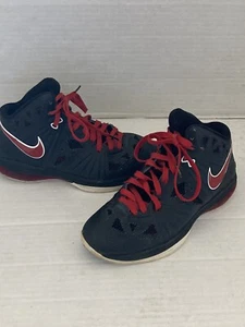 Nike Air Max Lebron James VIII 8 PS Negro Rojo Baloncesto Niños EE. UU. 5Y 5 j77 - Imagen 1 de 4
