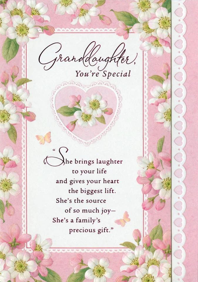 Loving VALENTINE'S DAY Card FOR GRANDDAUGHTER, Special Flowers by Hallmark +✉ - Image 1 of 4