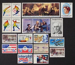 U.S. Vintage Postage Stamps, Original 1976 Commemorative Year Set 23 stamps MNH - Picture 1 of 1