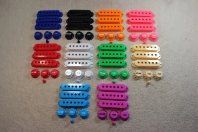 Set48/50/52mm Electric Guitar Single coil pickup cover 2T1V knob switch cap STAU - image 1 of 4