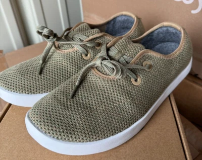 NEW ALLBIRDS TREE SKIPPER HAZY BEIGE BOAT SHOES LACES CASUAL MENS SIZE 9 = W10.5 - Image 1 of 4