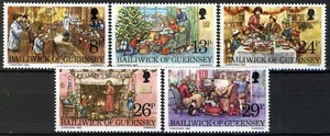 Guernsey 1982, Juego de Navidad en estado bastante bueno MNH, Mi 255-59 gato 3,8 € - Imagen 1 de 1