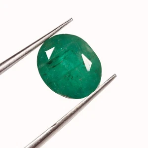 3.11 Ct Certified Natural Emerald Oval Cut Faceted Emerald Loose Gemstone - Picture 1 of 3
